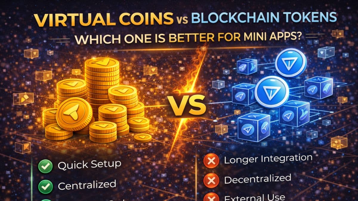 Virtual Coins vs Blockchain Tokens: Which One Is Better for Mini Apps?