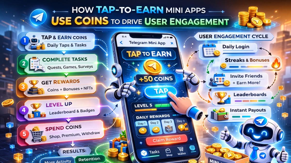 How Tap-to-Earn Mini Apps Use Coins to Drive User Engagement