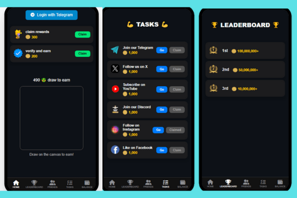 Draw-to-Earn Game Template