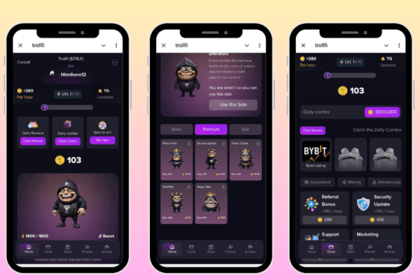 Trollfi Mini App | HamsterKombat Style Game | Full Stack | Ready to Launch ๐ฅ๐ฒ